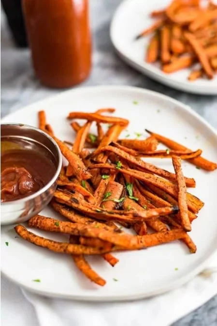 carrot fries fried in oven