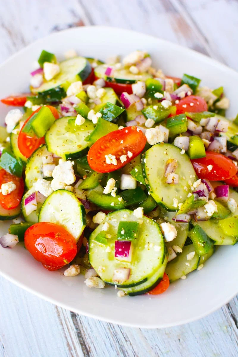 Cucumber Tomato Feta Salad