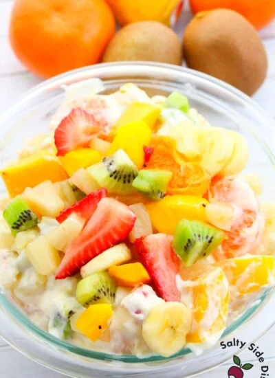 fruit and pudding in a bowl