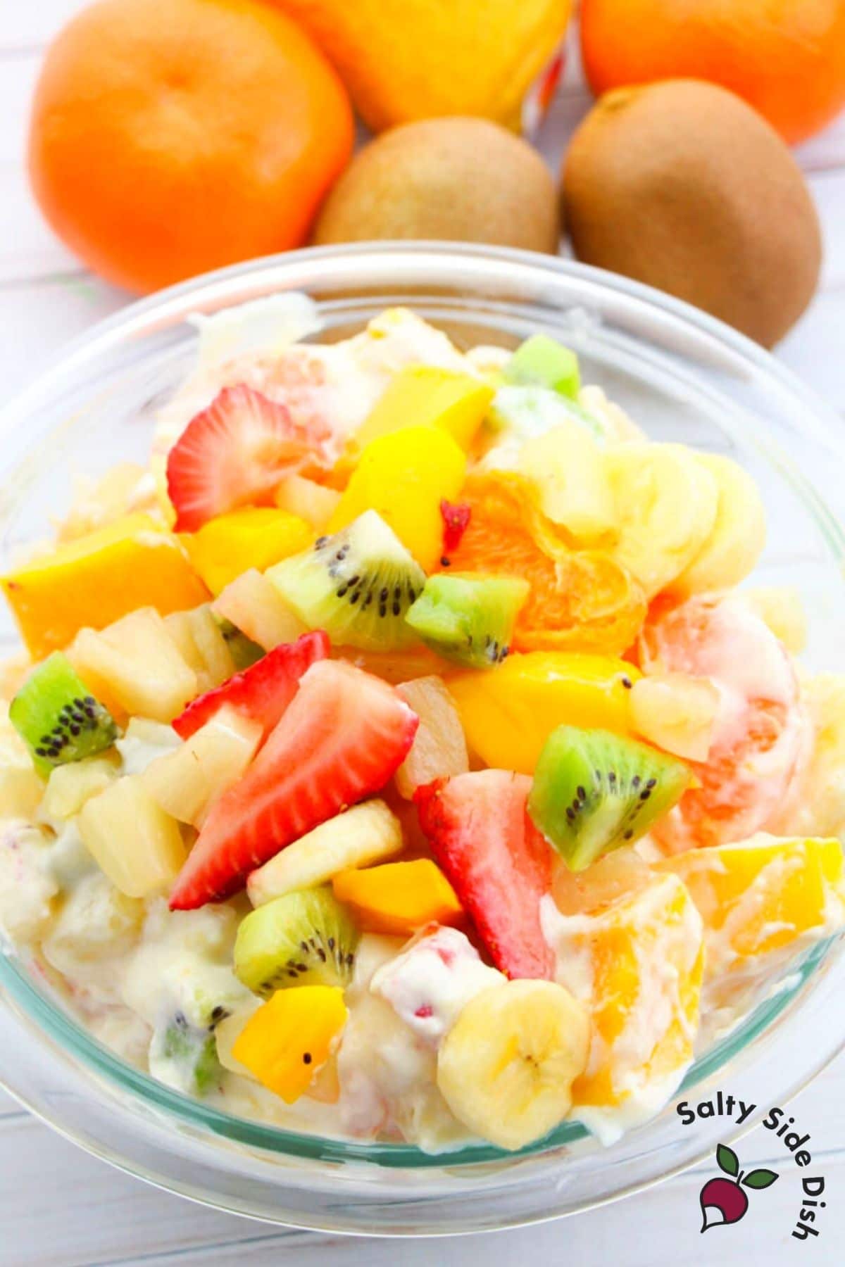 fruit and pudding in a bowl