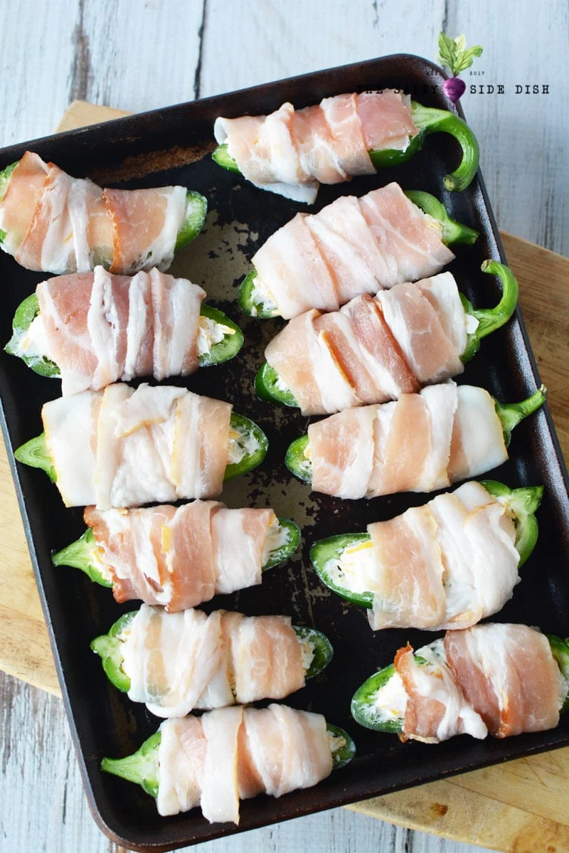 Bacon Wrapped Jalapeño Poppers