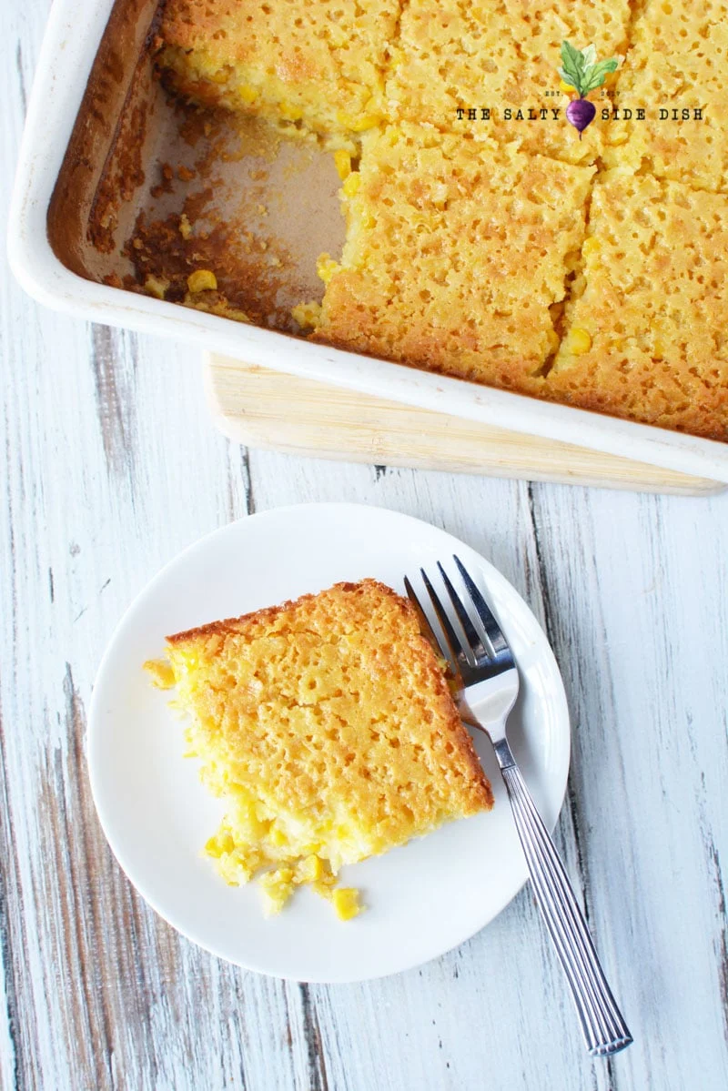 corn casserole made with jiffy amazing holiday side dish