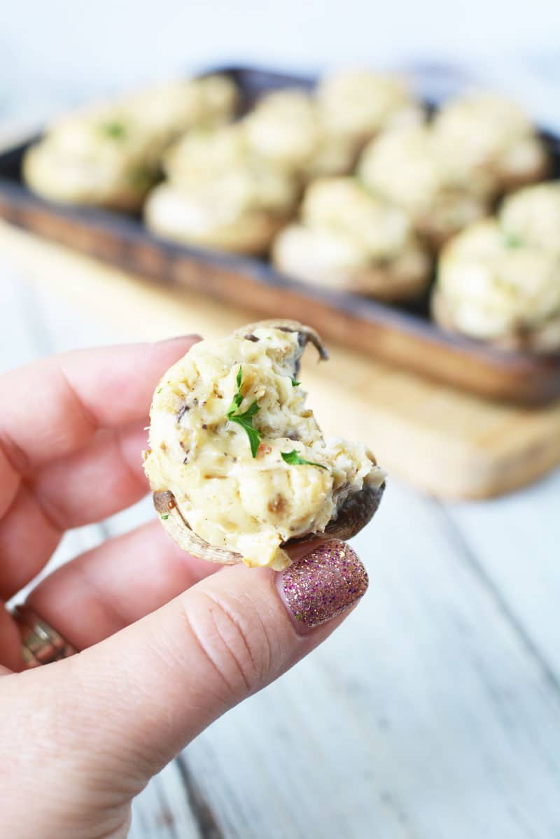 Stuffed Mushrooms with Cream Cheese | TOP Stuffed Mushroom Cap Recipe | #sidedish #keto #KF #LowCarb #mushrooms #fall #appetizer #platter #thanksgiving #christmas #food #recipes