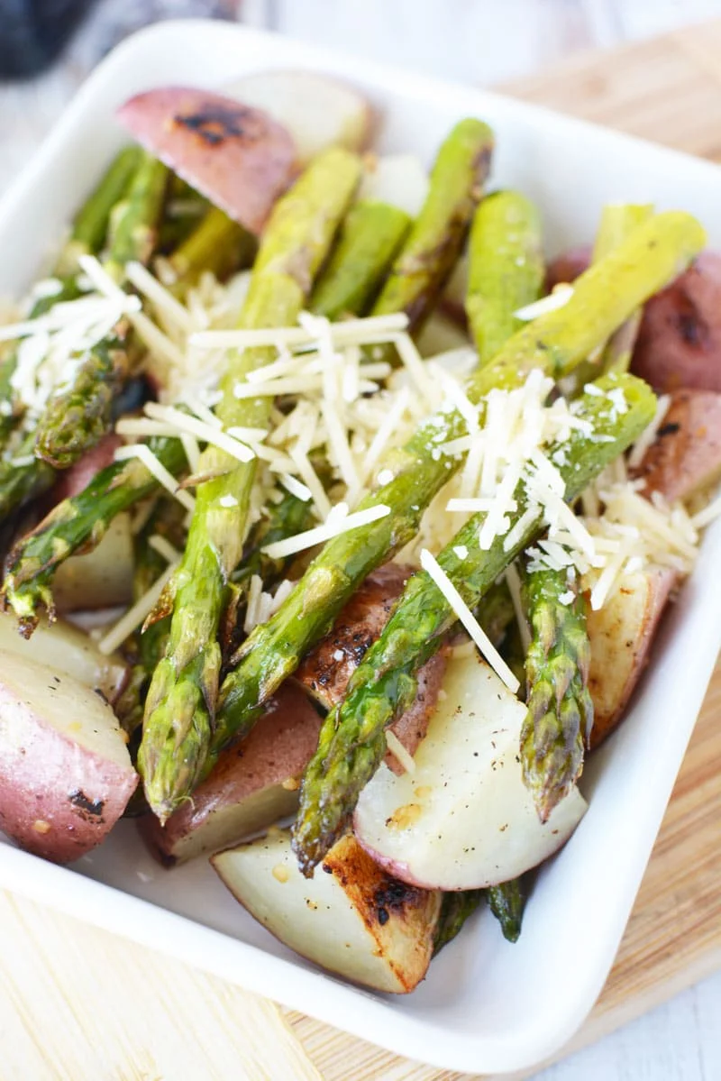 Roasted Potatoes and Asparagus