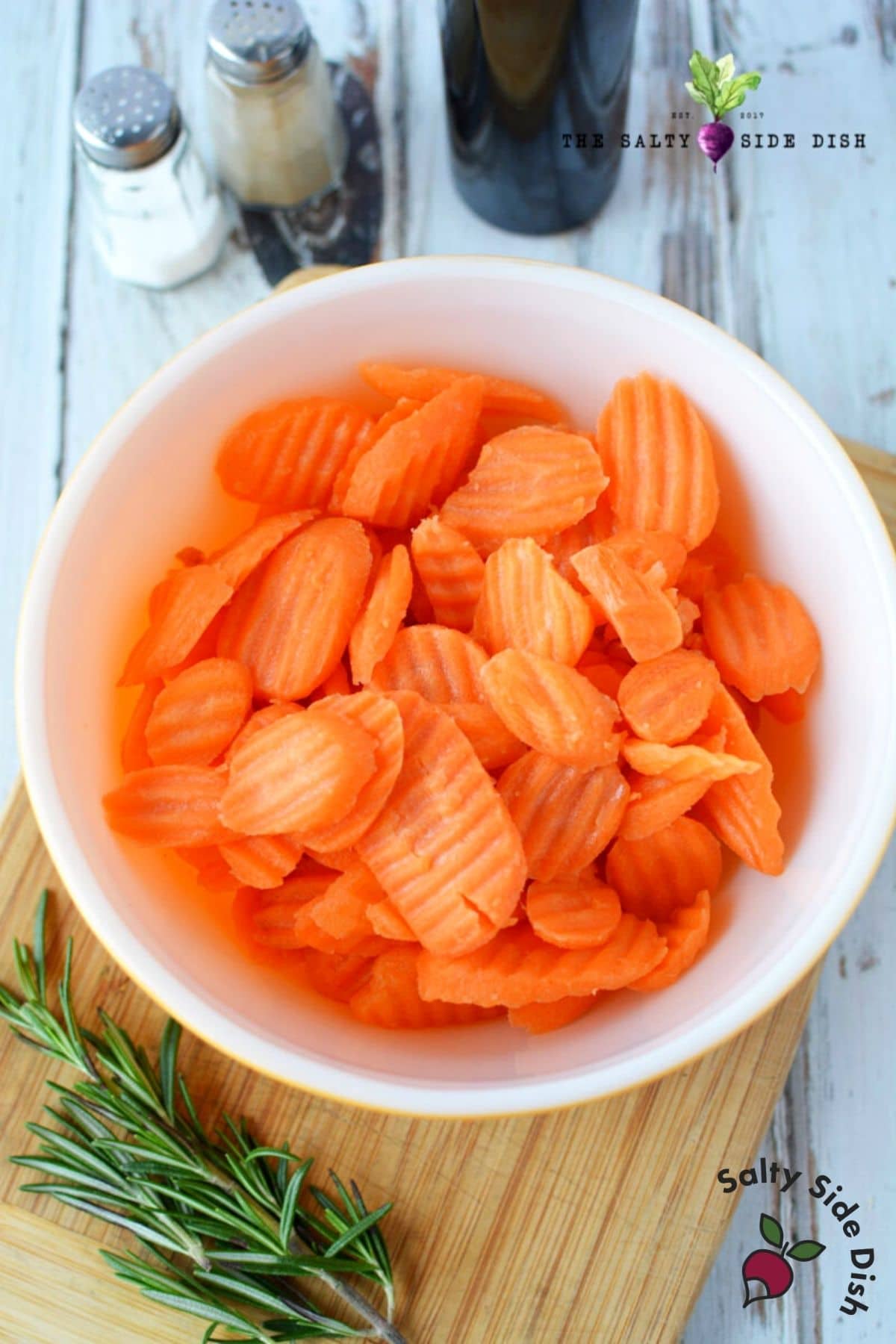 carrot chips in a bowl