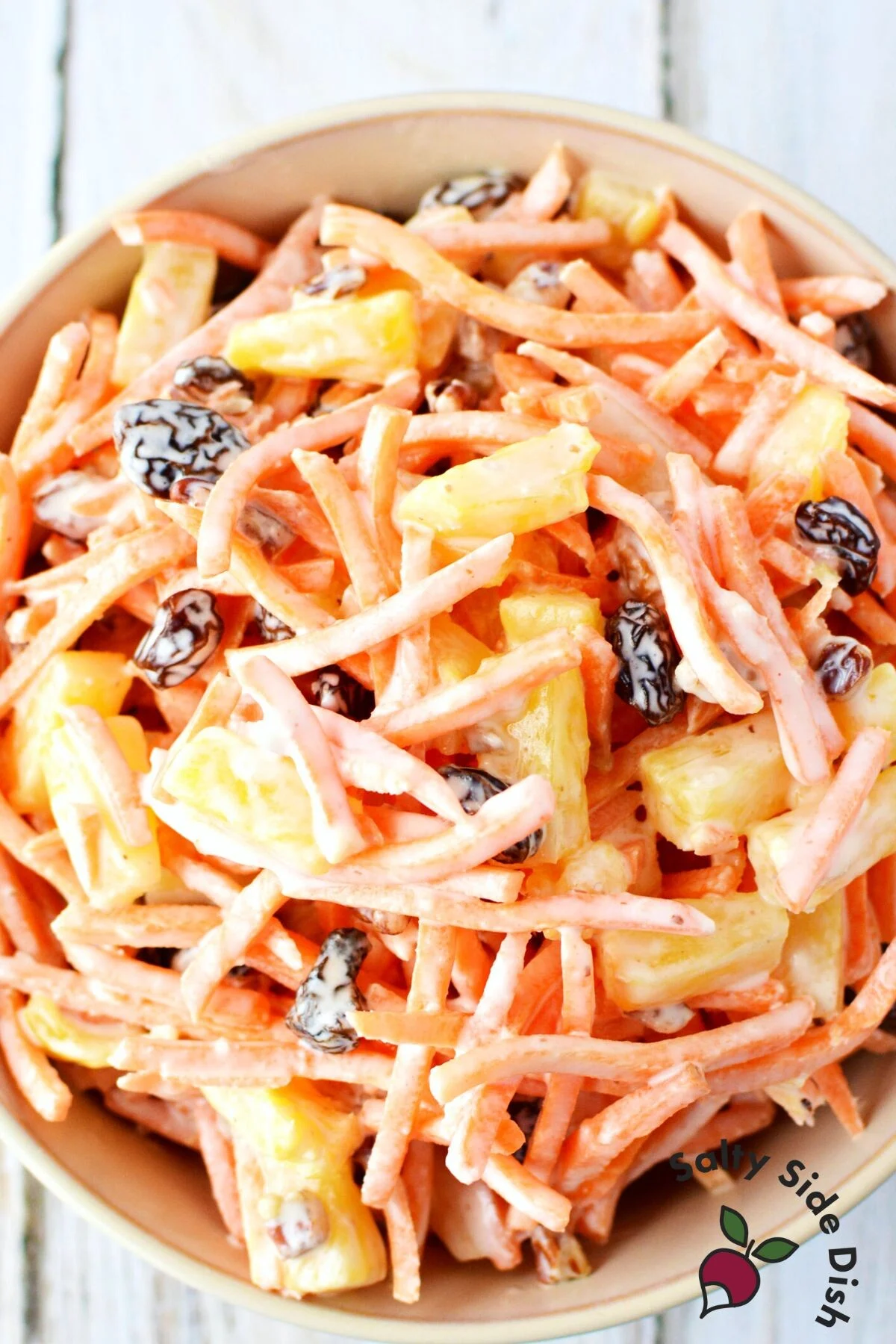 carrot salad with pineapple.