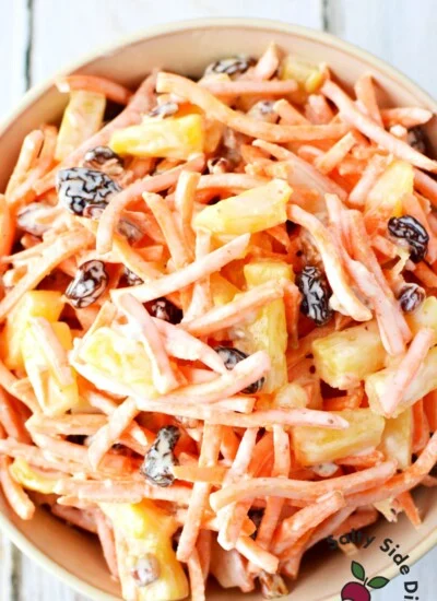 carrot salad with pineapple.