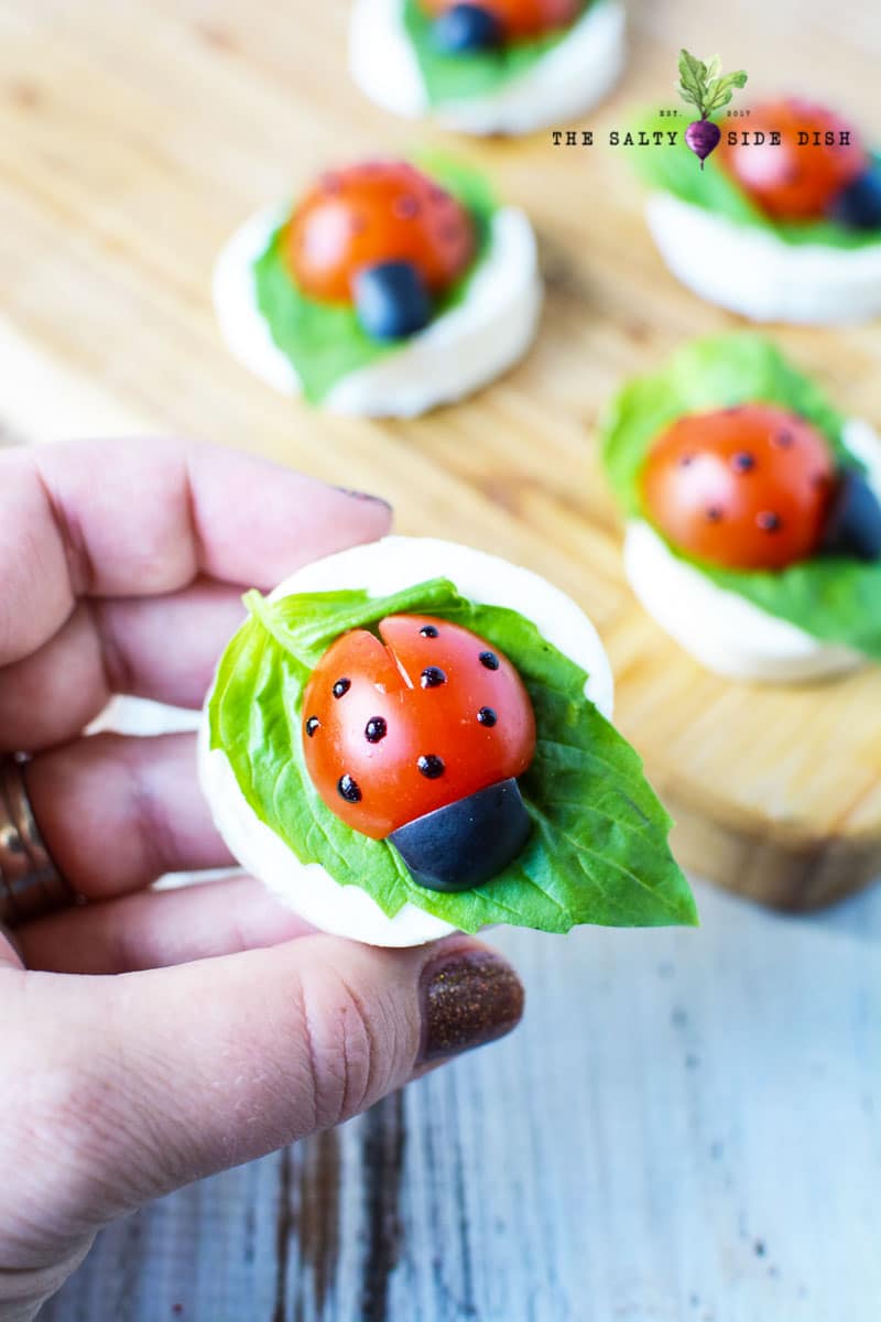 Ladybug Caprese Appetizer
