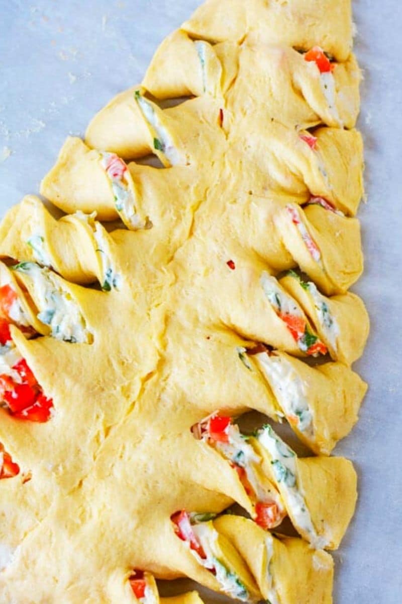 Christmas Tree Pull Apart Bread