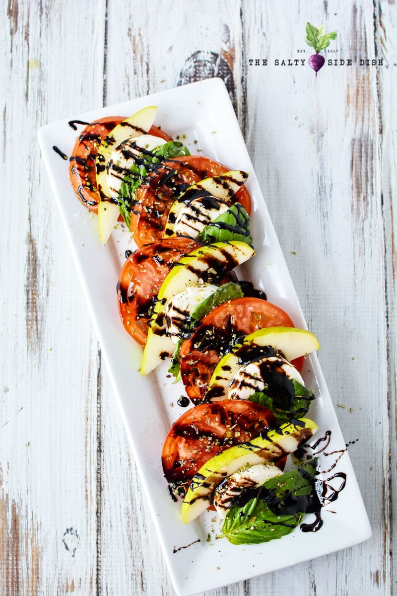gorgeous caprese salad platter for serving at a party