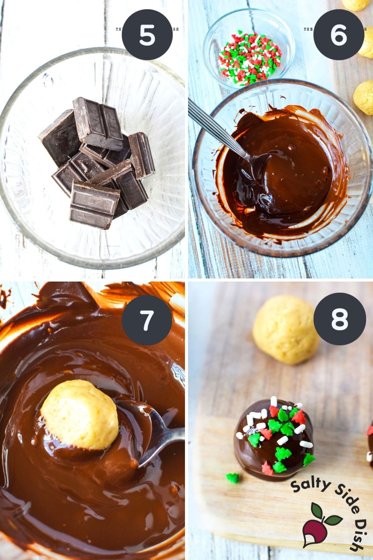 melting chocolate for Oreo balls.