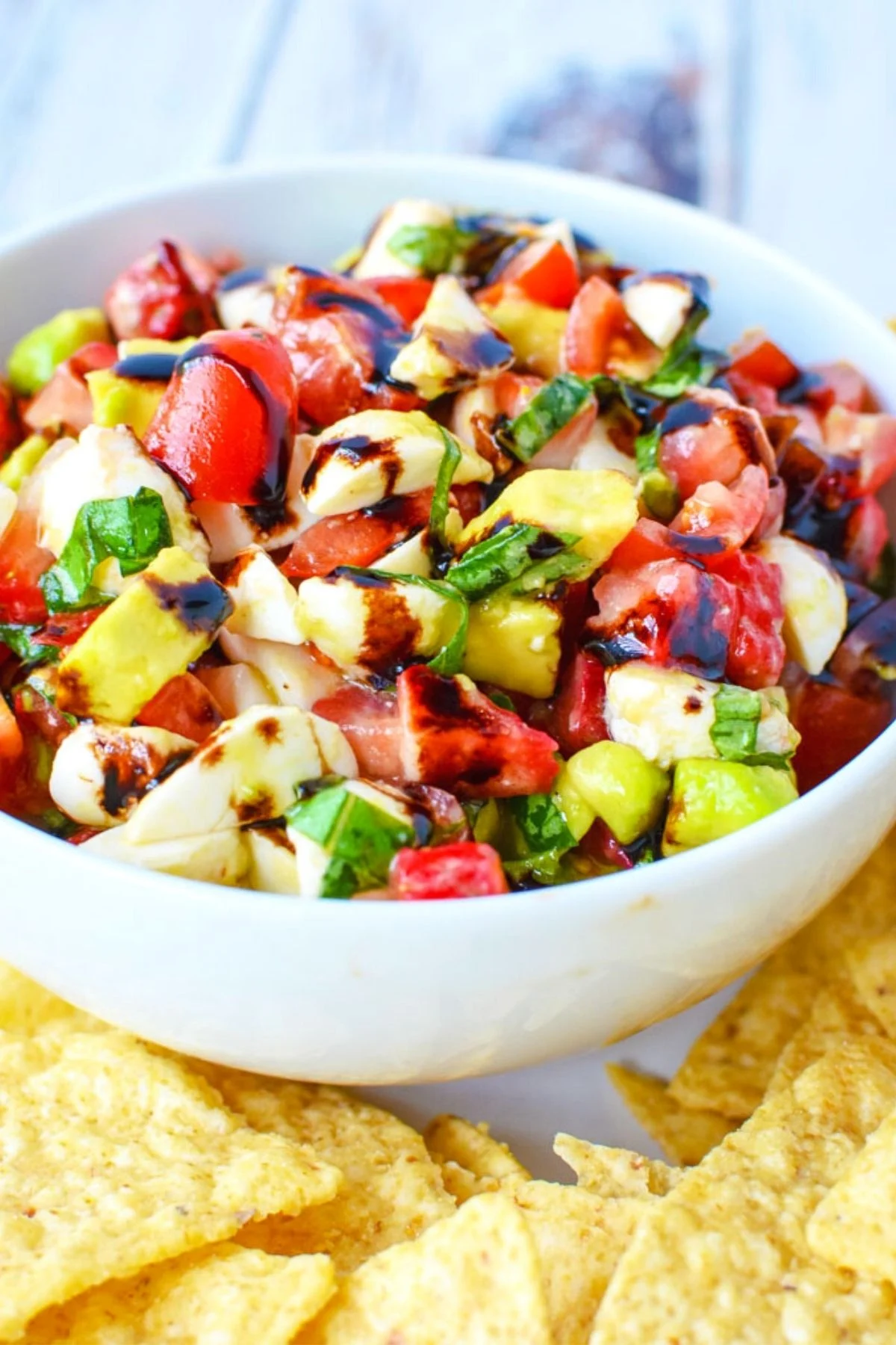 Strawberry Caprese Salad (With Fresh Avocado)