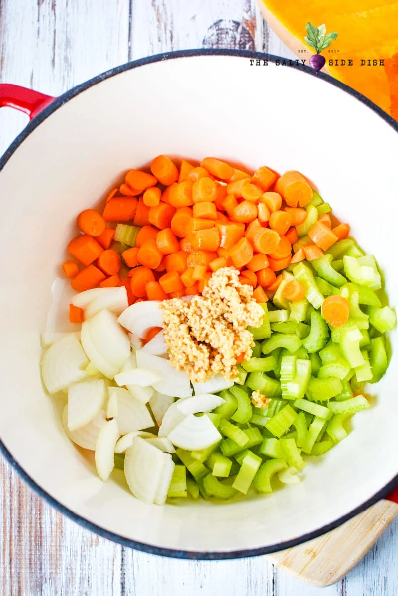 put all your ingredients into a stock pot and ready to put on the stove