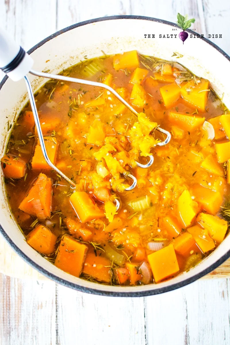 potato mashes really help in hot soup