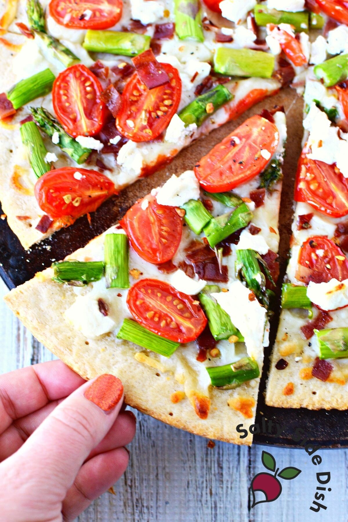 gourmet pizza recipe slice.