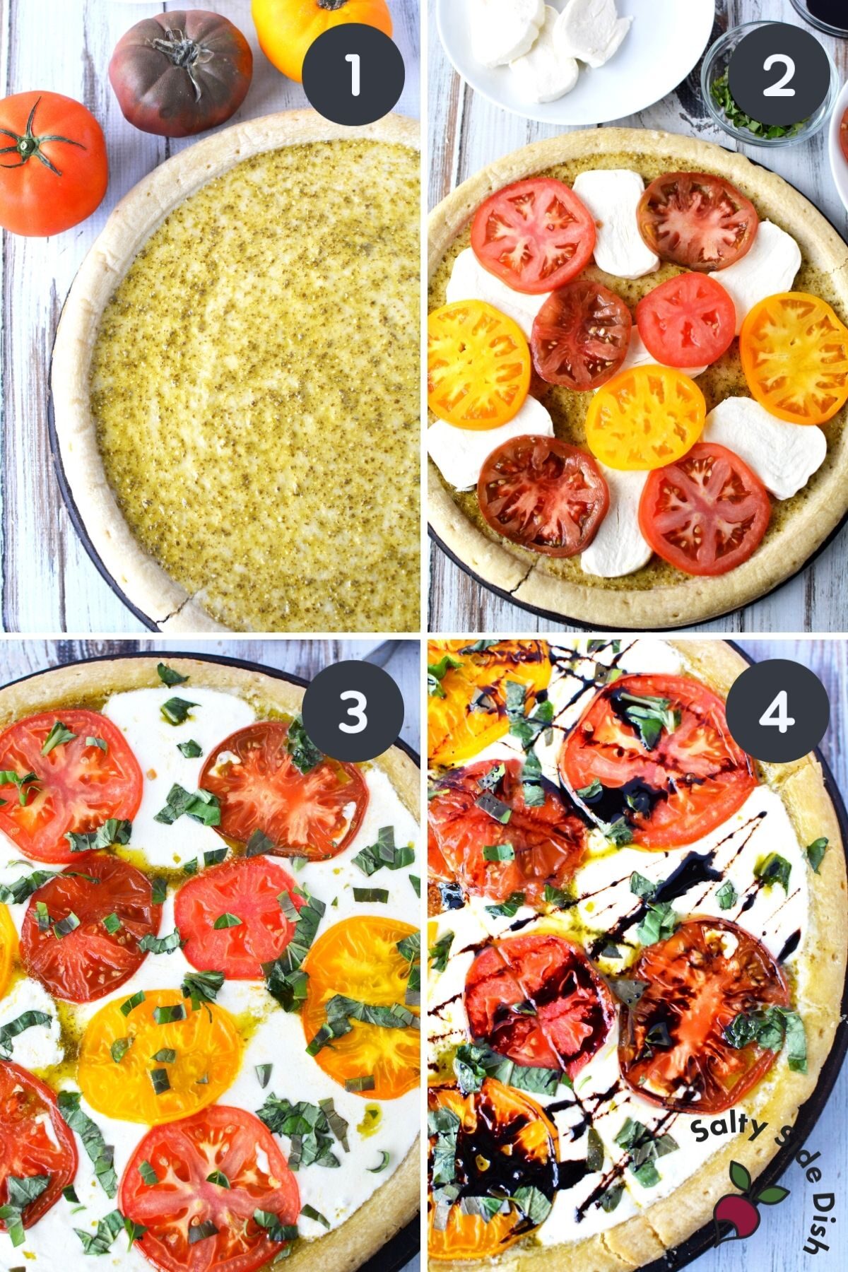 how to make caprese pizza.