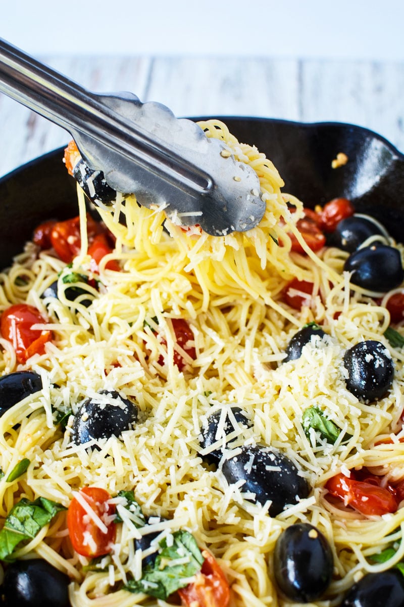 Easy Pasta Caprese | Hot Side Dish