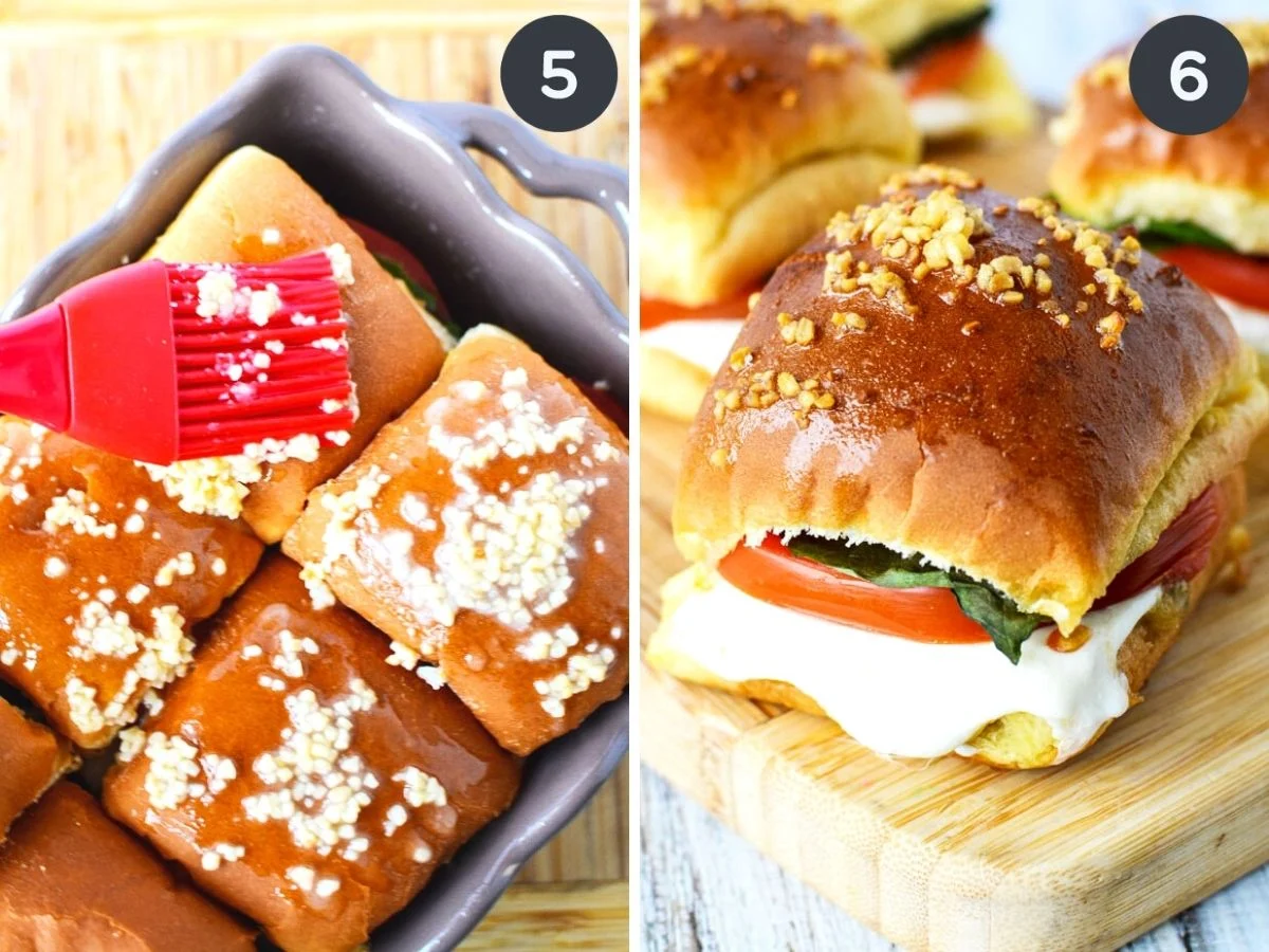 mini caprese sliders duo image.