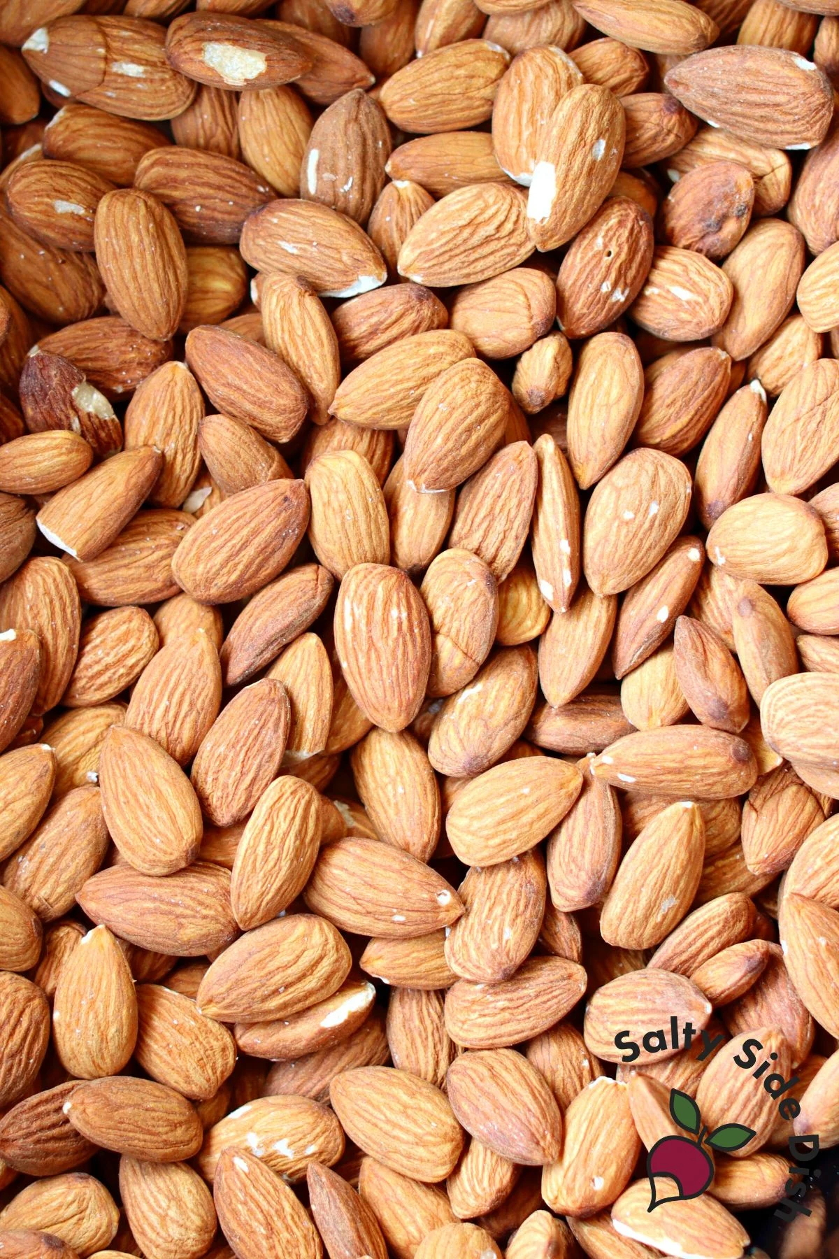 almonds in pesto.