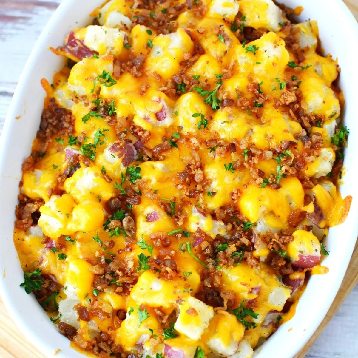Cheesy Bacon Potato Casserole