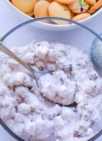 easy blueberry and lemon fluff salad