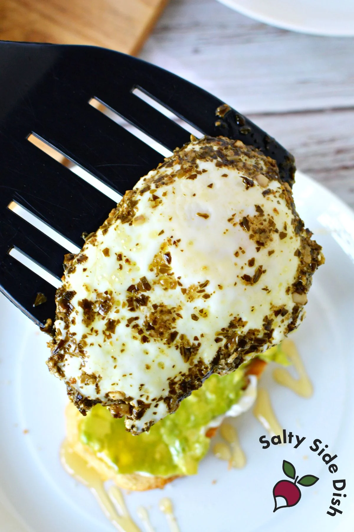pesto in eggs is delicious.