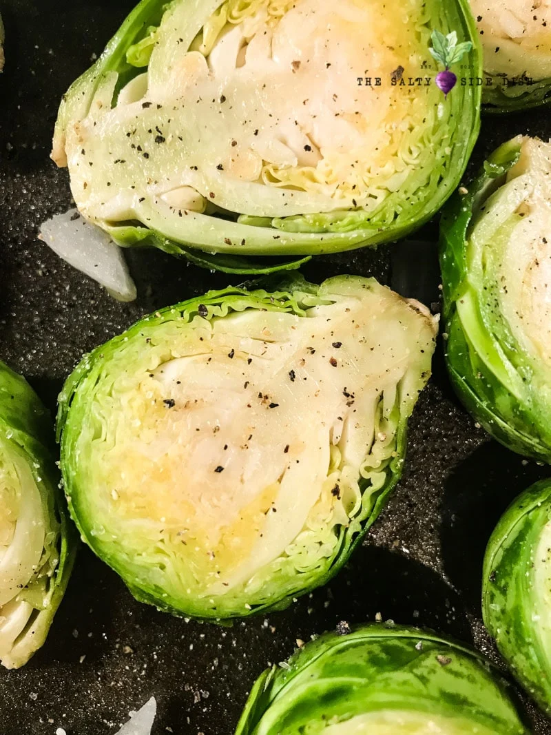 Oven Roasted Brussel Sprouts with Garlic