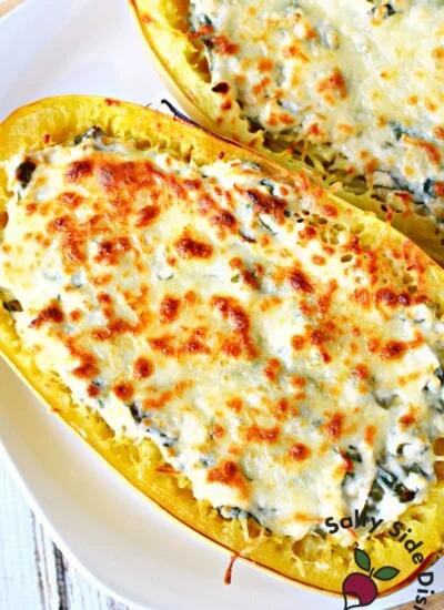 how to make spaghetti squash boats.