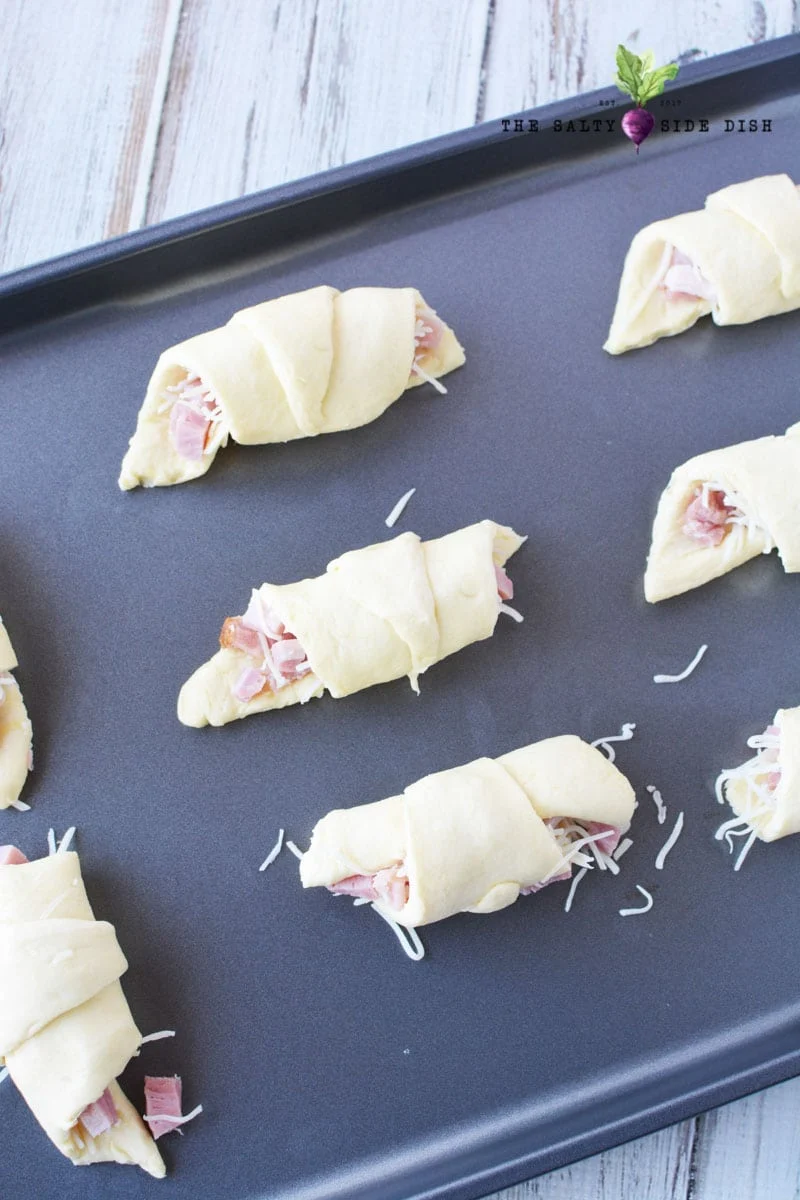 roll your pillsbury crescent rolls tight and put on the pan