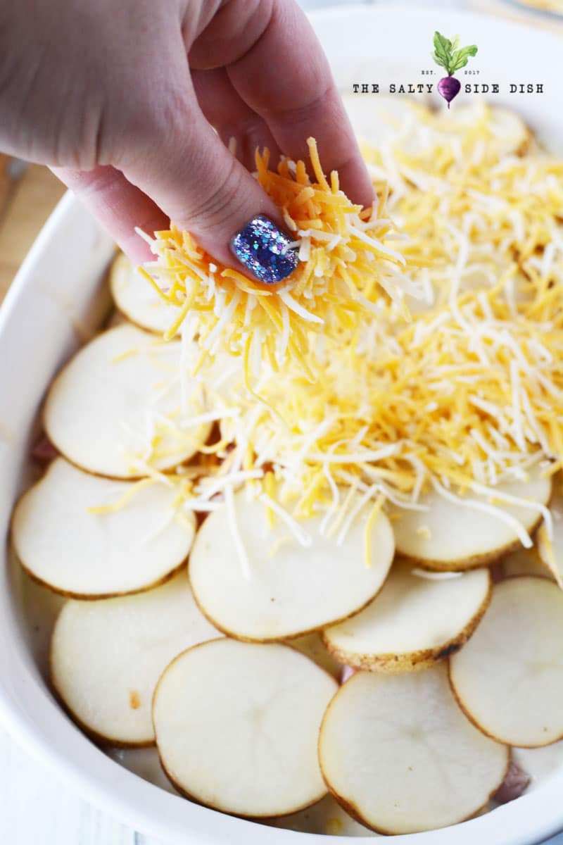 tons of cheddar cheese in your casserole