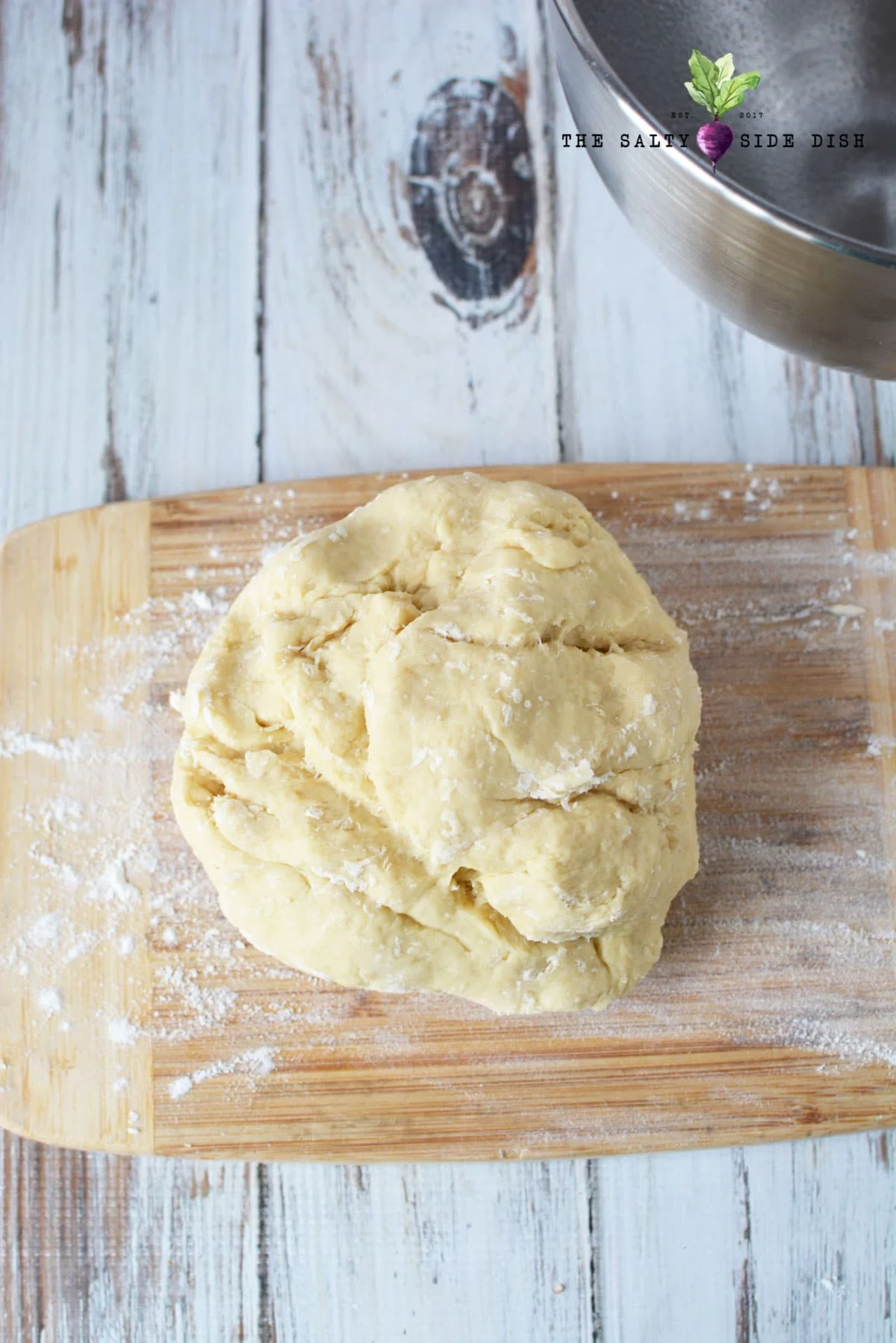make sure flour is mixed into dough four cups