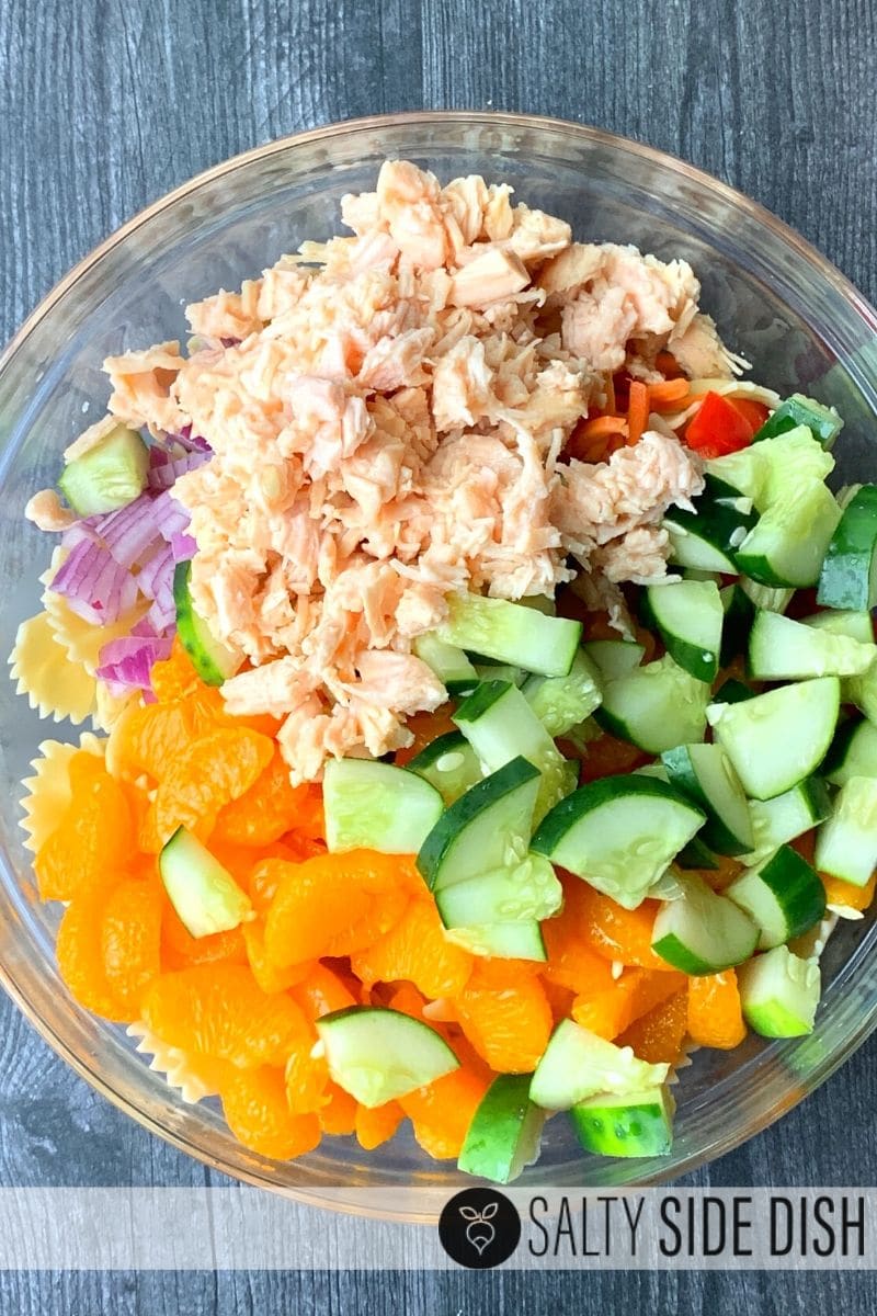 canned chicken Mandarin Salad with Chicken & Pasta