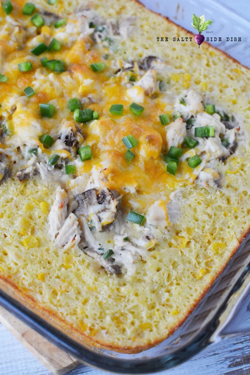 baked corn casserole with shredded chicken recipe