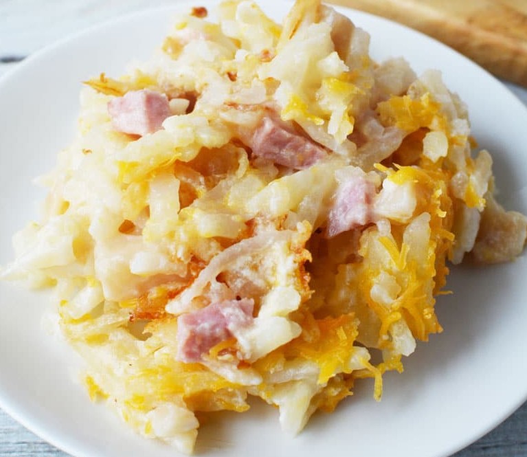 Ham and Hash Brown Casserole