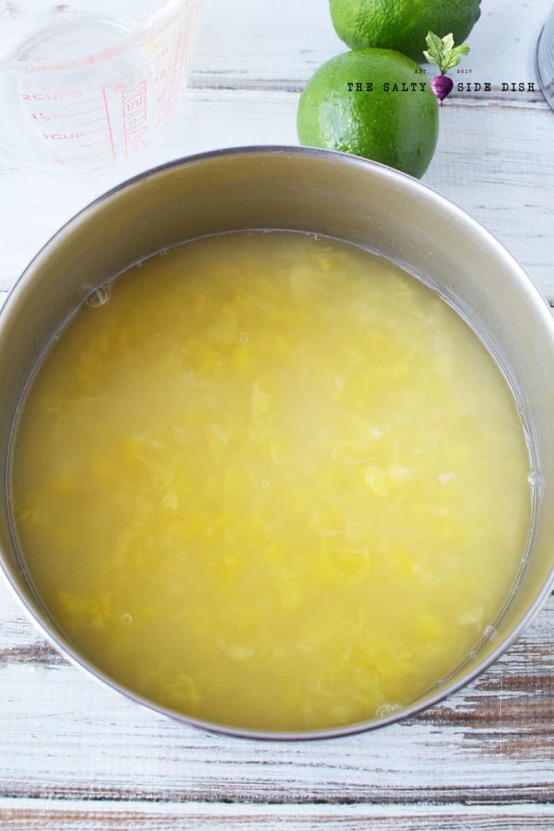 boil pineapple juice and rice for a sweet rice