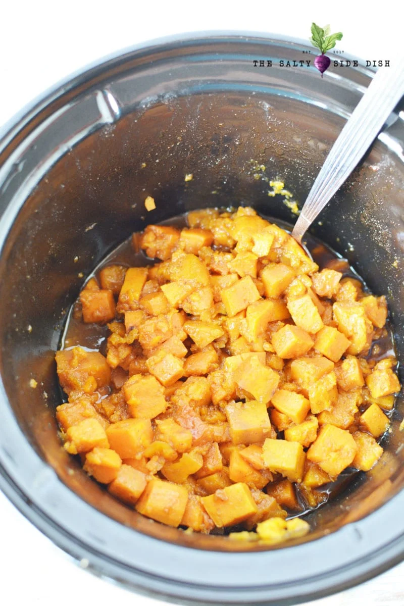 can leave your sweet potatoes whole or mash down smooth
