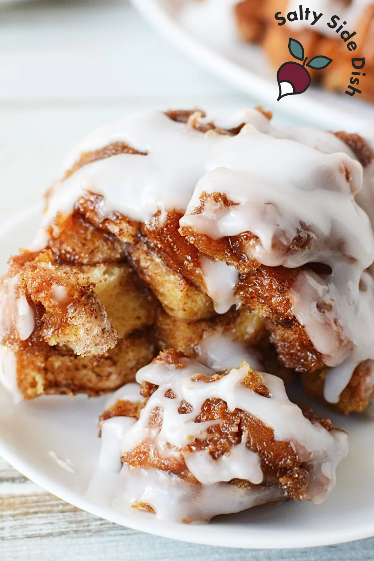 a plate of monkey bread.