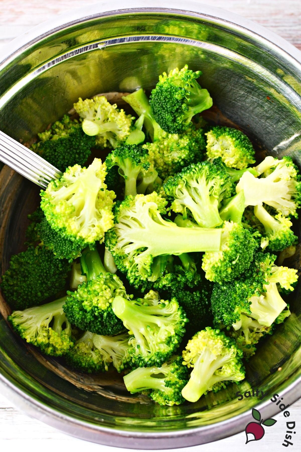 broccoli over pasta.