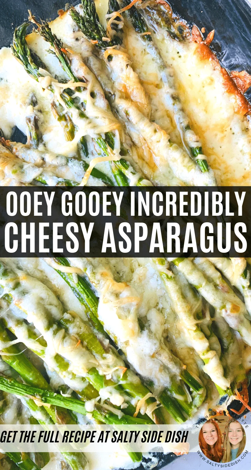ooey goeey cheesy asparagus pinterest pin