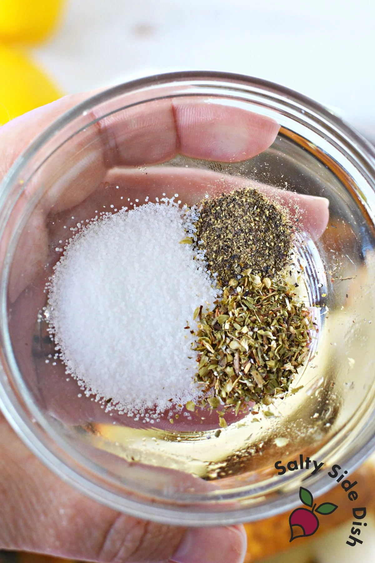 greek seasoning in a bowl.