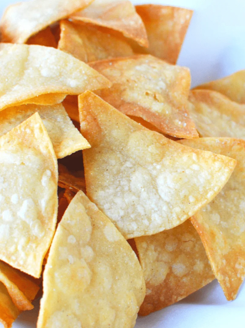 Homemade Tortilla Chips from Corn Tortillas