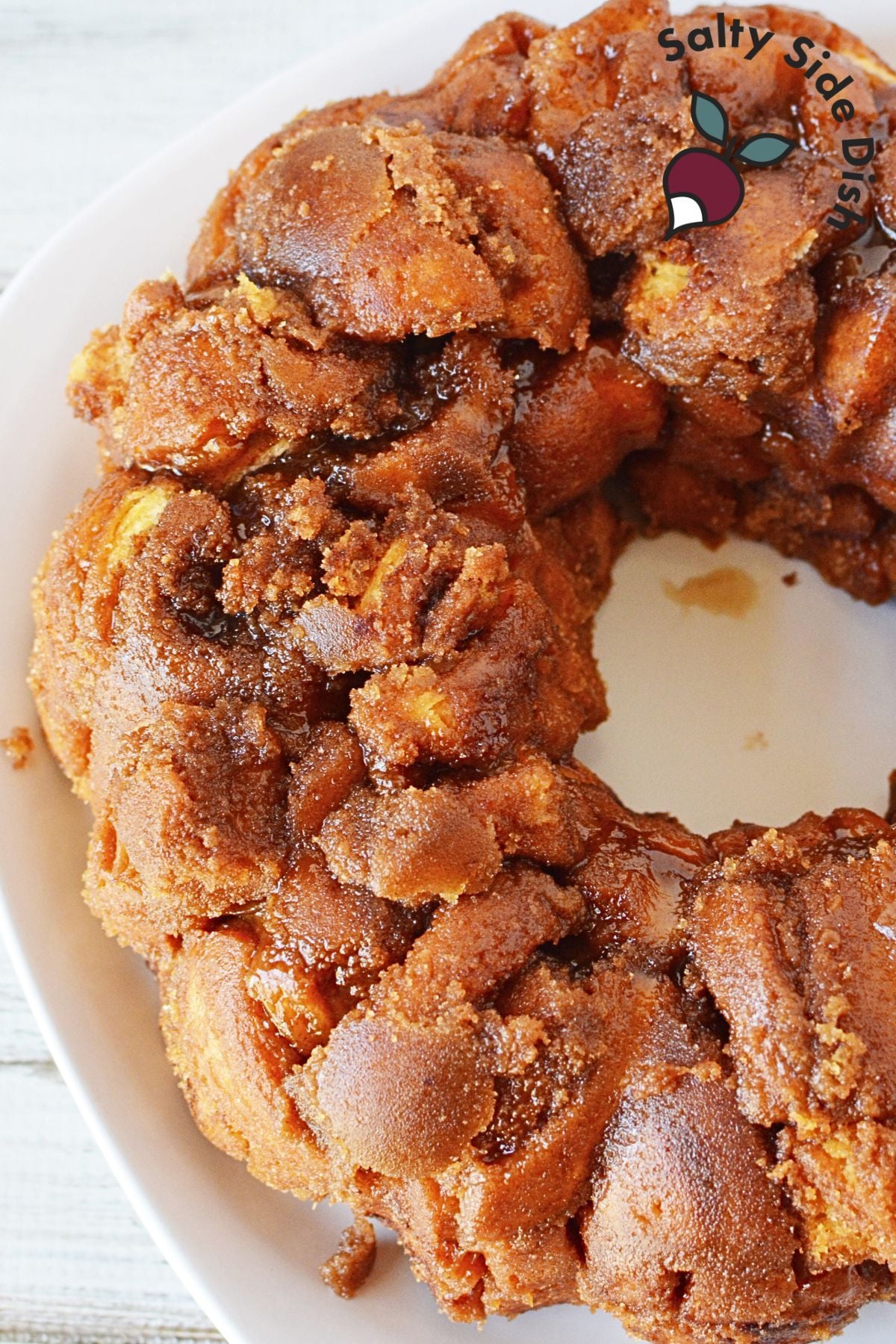 inverted monkey bread needs 10 minutes to cool first.