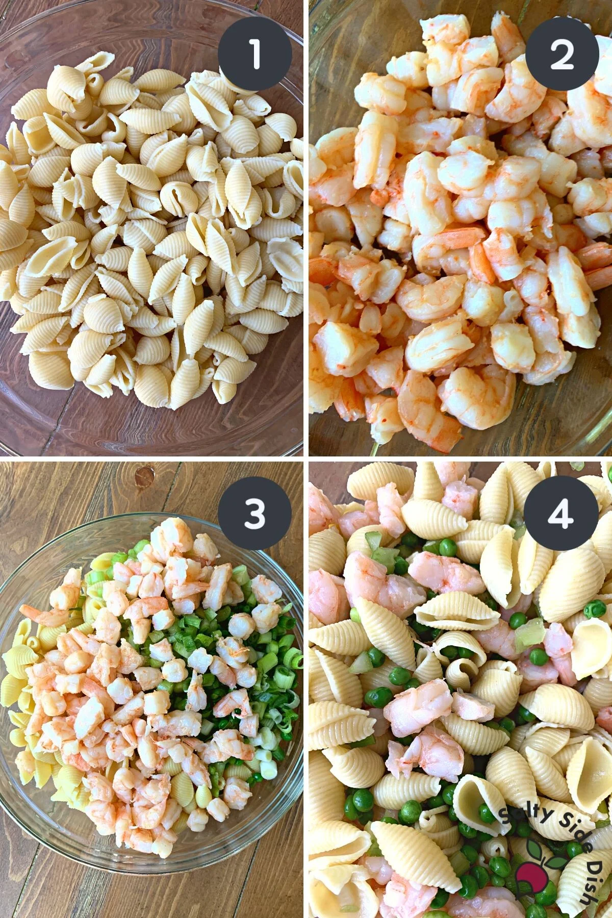 adding all ingredients to mixing bowl.