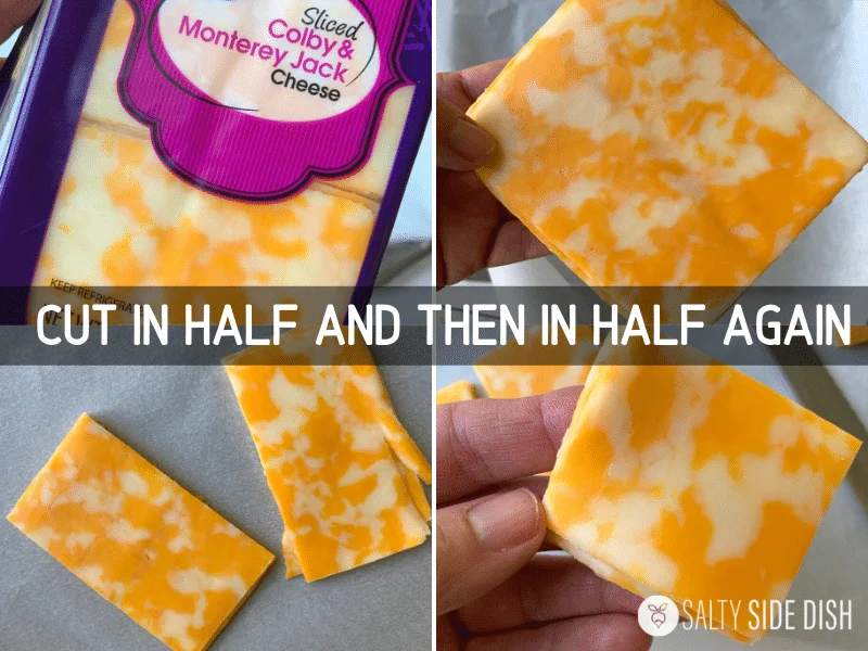 sliced cheese and how to cut cheese for baking cheese crisps
