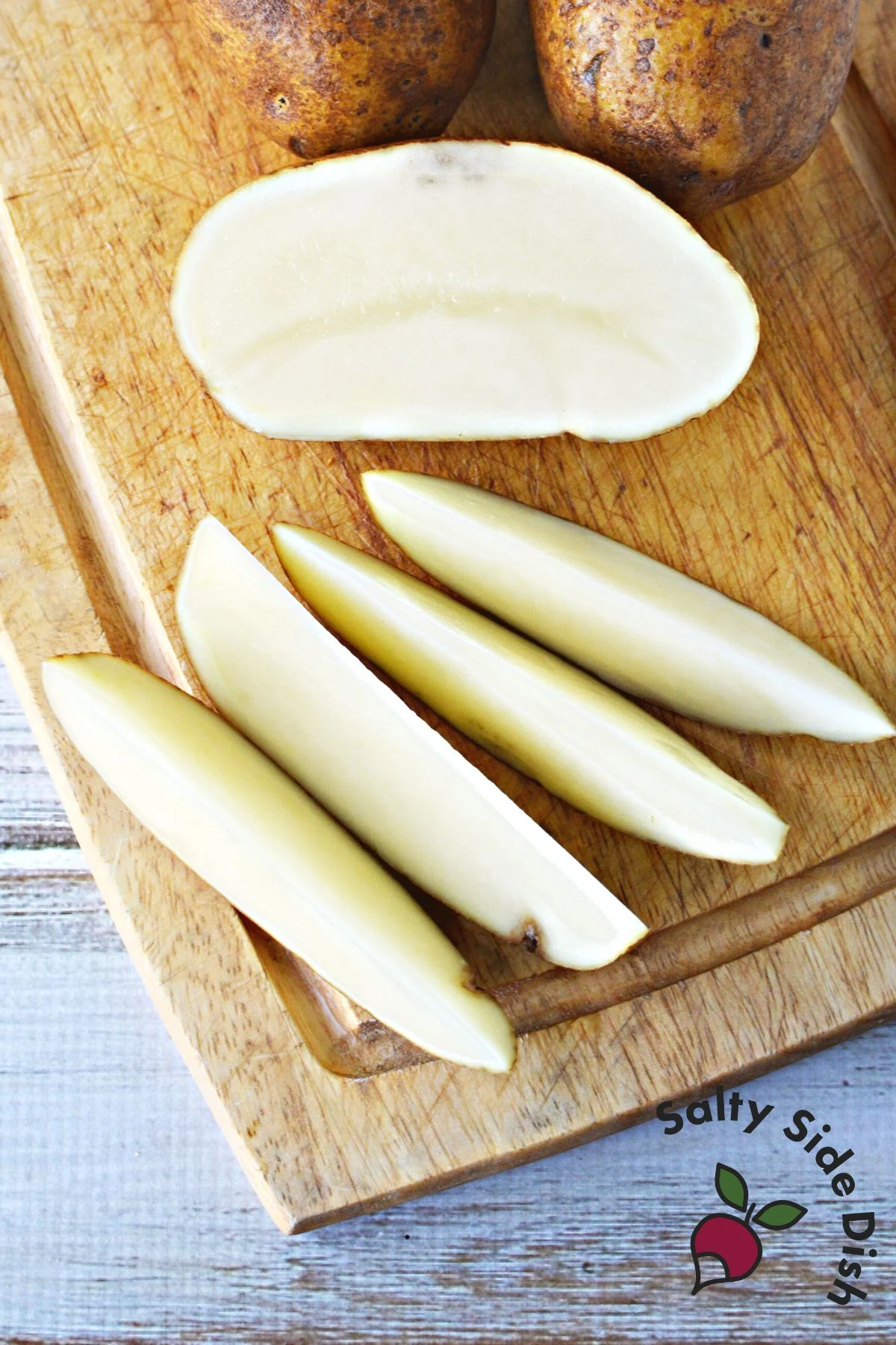 quarter cut potatoes.