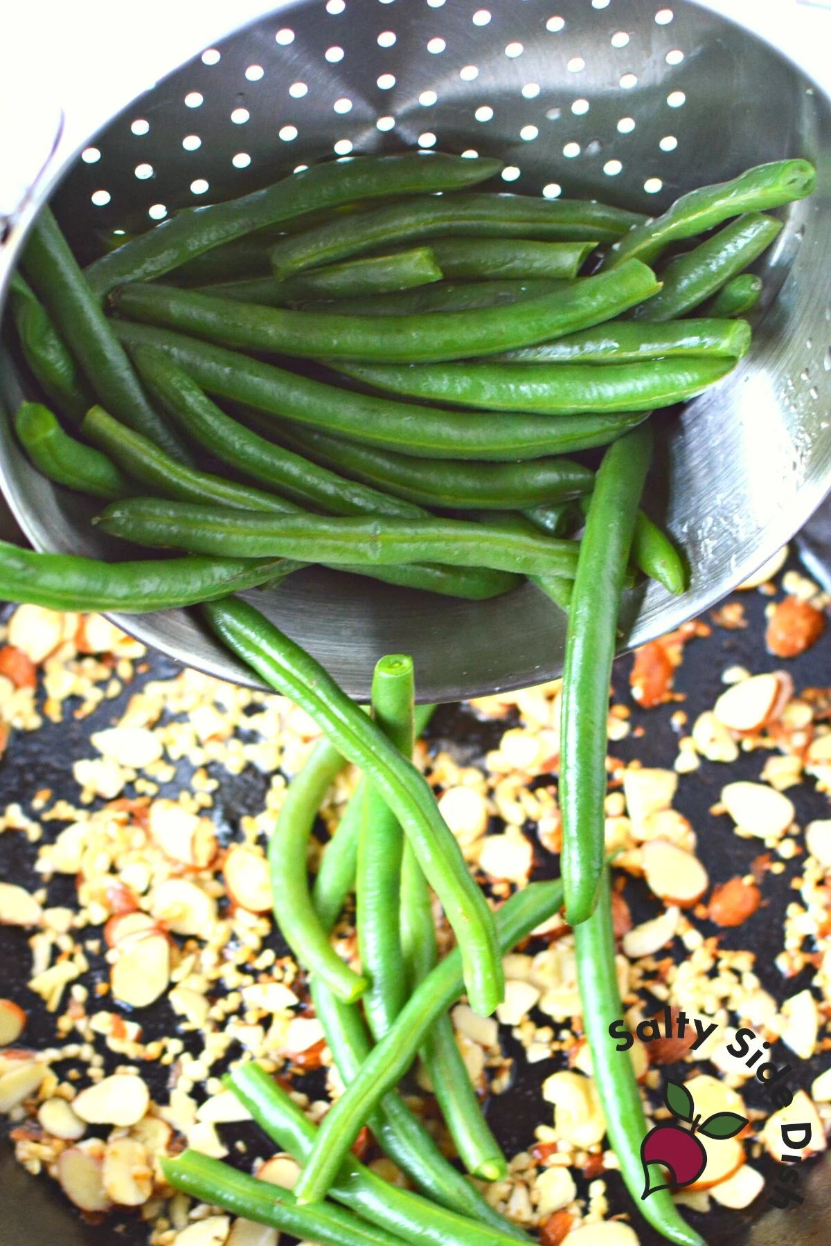 steamed green beans.