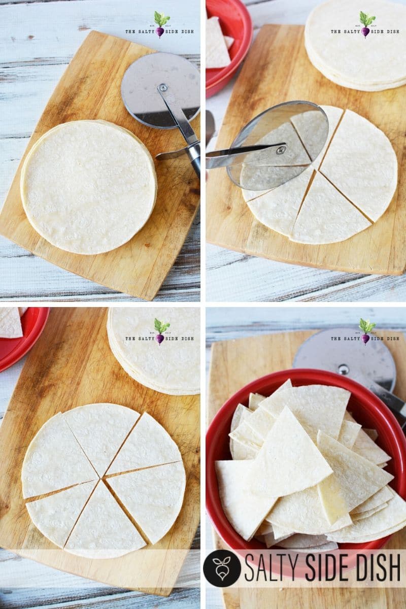 How to cut corn tortillas to make homemade tortilla chips