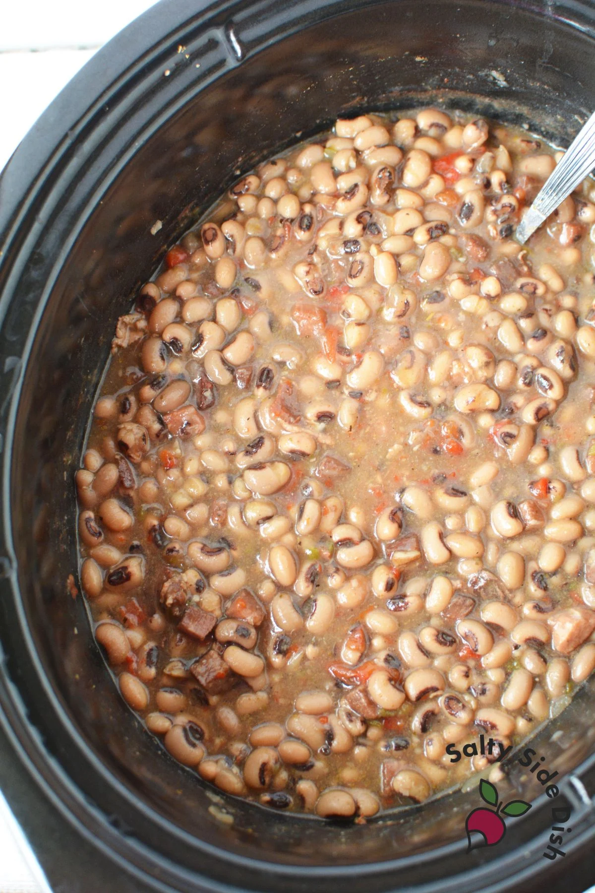 black eyed peas cooked and ready to serve.