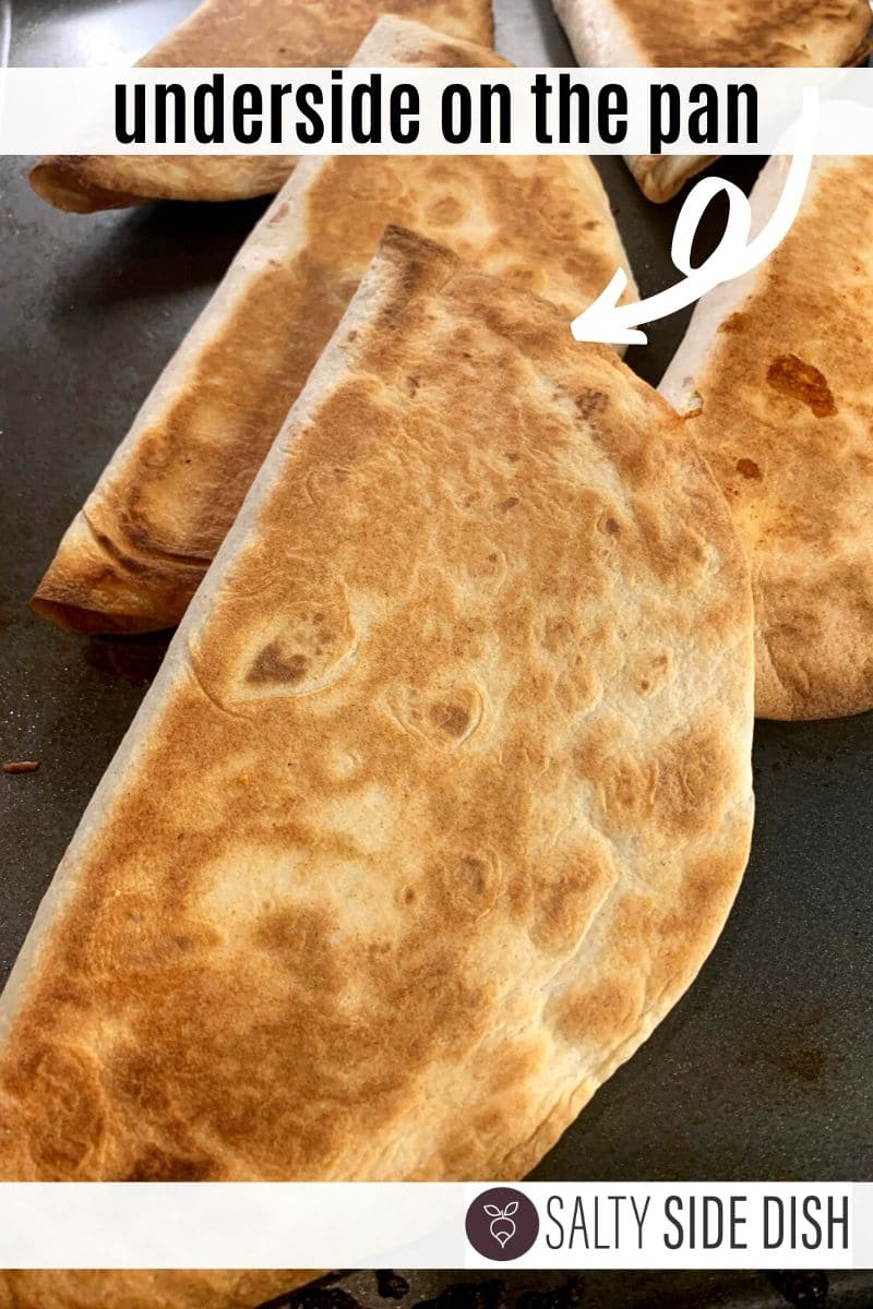 oven browned sheet pan quesadillas