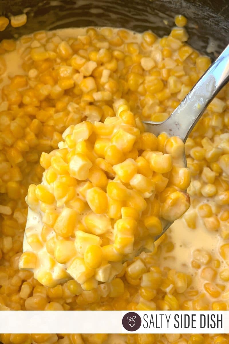 cheesy corn on a spoon